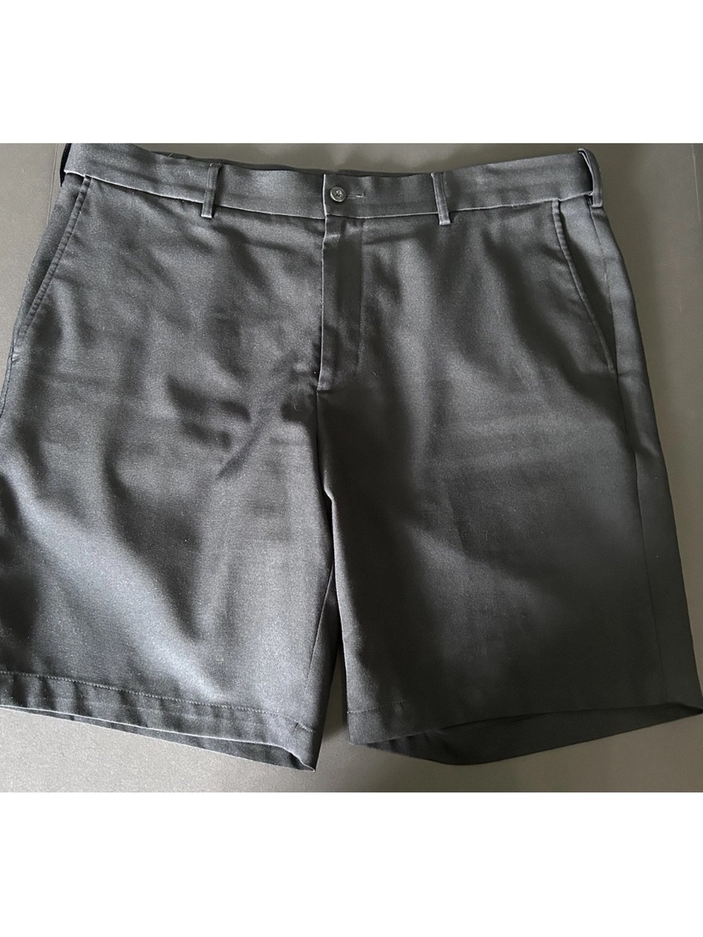 Grand Slam Men's Flat Front Black Golf Shorts